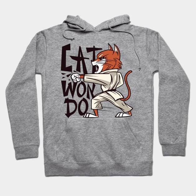 Tae Kwon Do Cat Catwondo Hoodie by consigliop